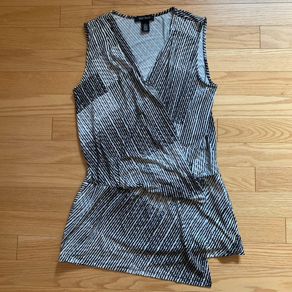 WHBM V Neck Wrap Tank Top | M - Picture 4 of 7